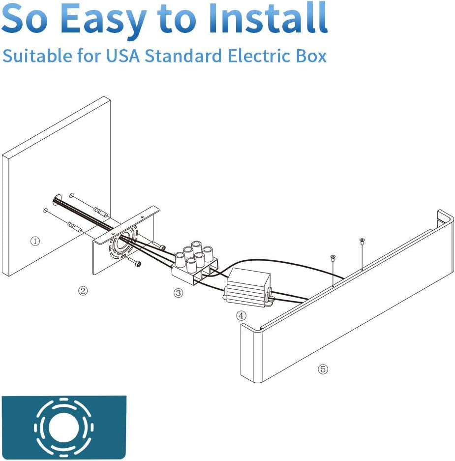 32.6 Inch Modern Vanity Light Fixtures LED