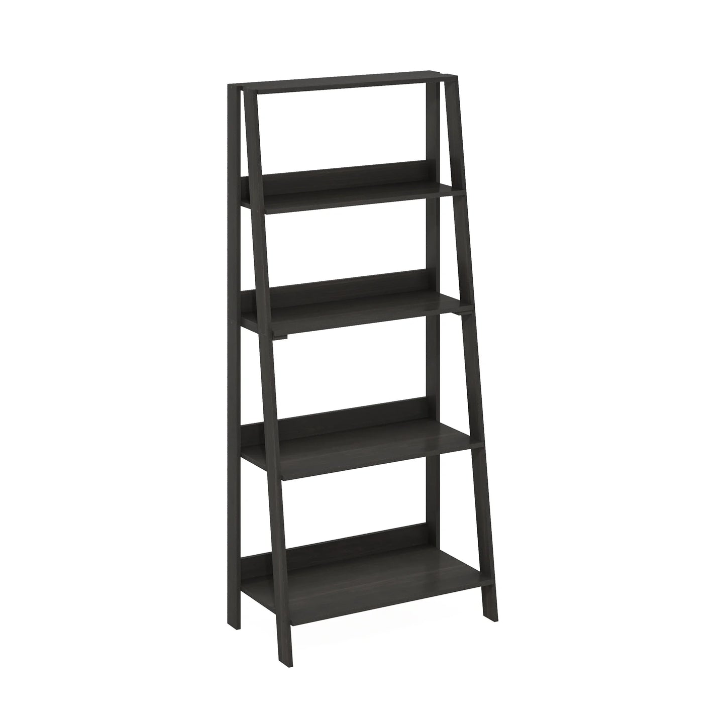 5-Tier Ladder Bookcase Display Shelf, Espresso