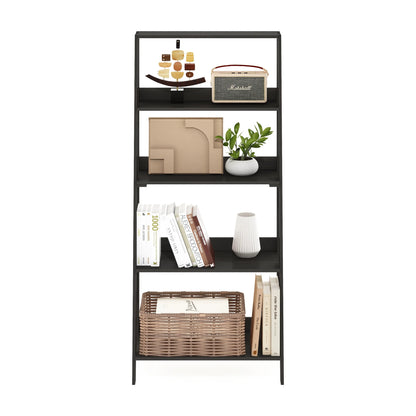 5-Tier Ladder Bookcase Display Shelf, Espresso