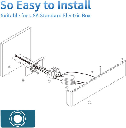 32.6 Inch Modern Vanity Light Fixtures LED 
