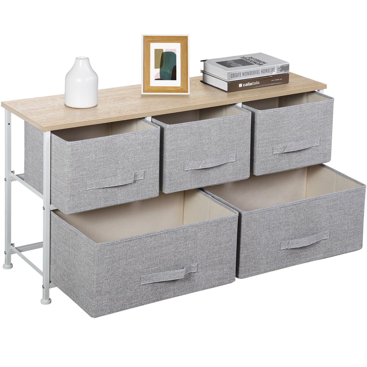 Modern 5-Drawer Storage Dresser 