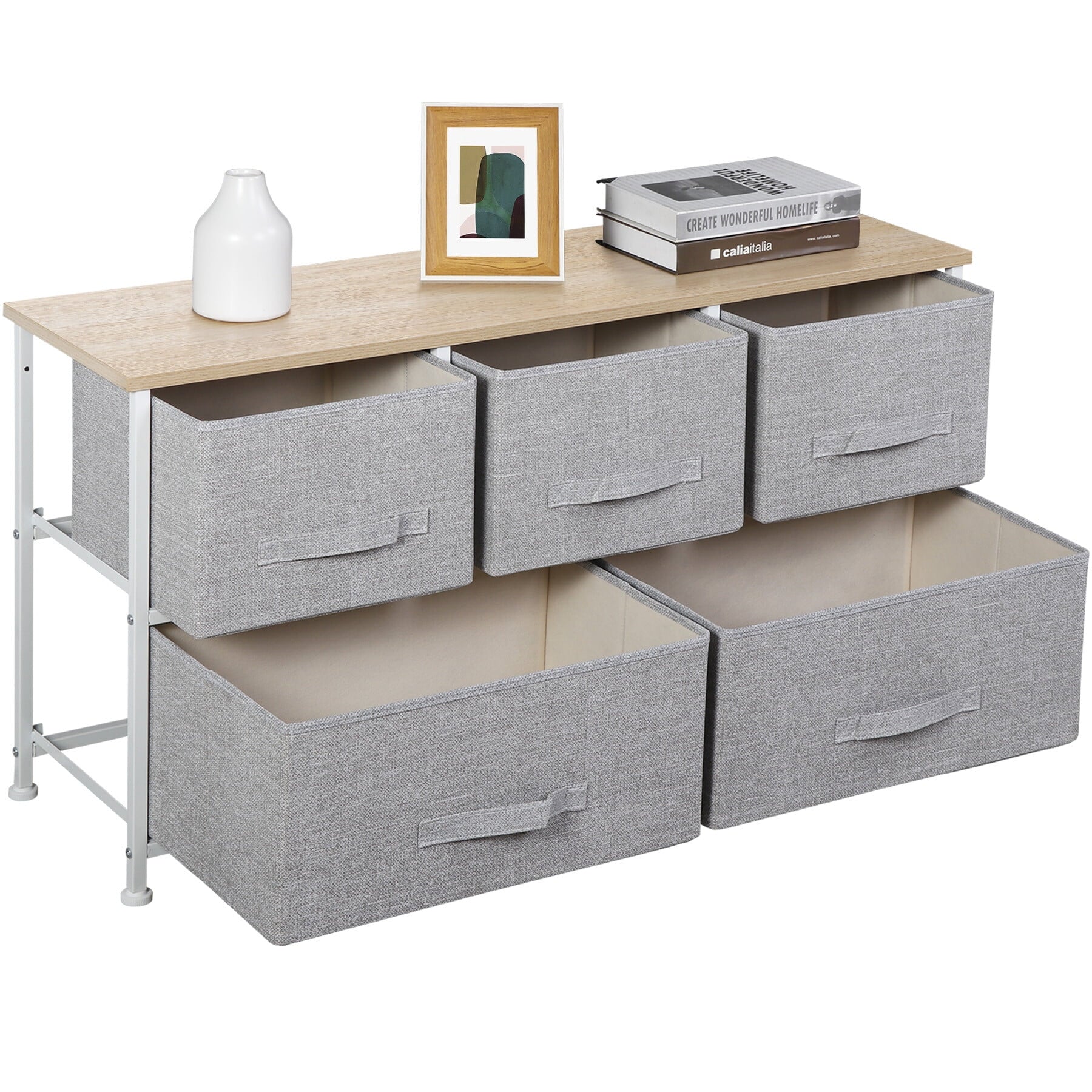 Modern 5-Drawer Storage Dresser 
