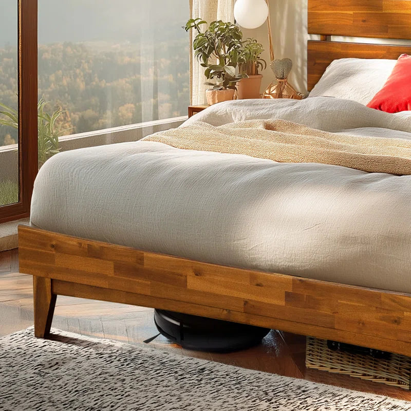 Antione Acacia Solid Wood Platform Bed