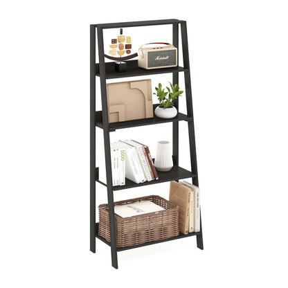 5-Tier Ladder Bookcase Display Shelf, Espresso