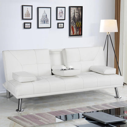 Modern Sofa Bed Faux Leather Sofa