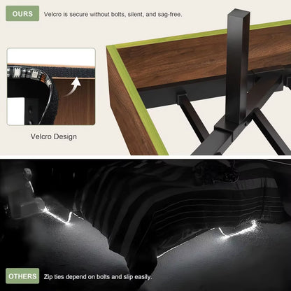 Feonase Floating Bed Frame King with Led Lights 