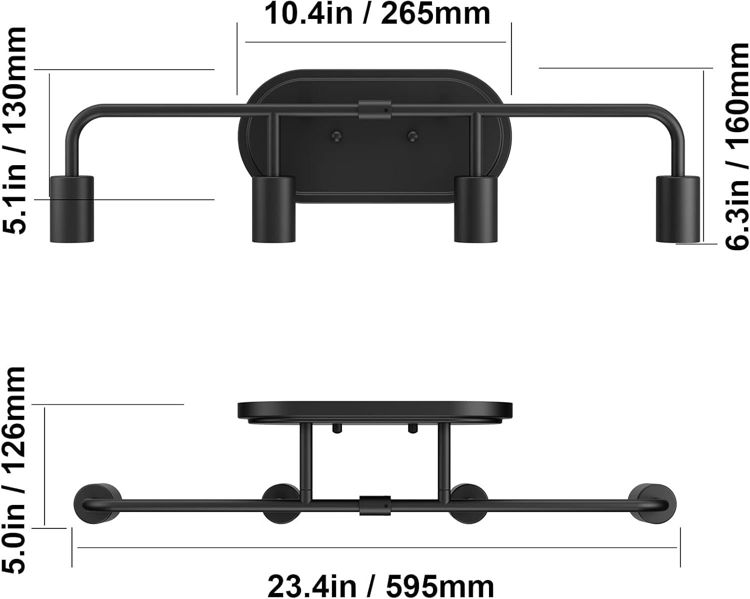Farm House Vintage Wall Sconce Lighting (Exclude Bulb)