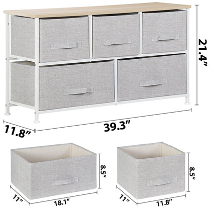 Modern 5-Drawer Storage Dresser 