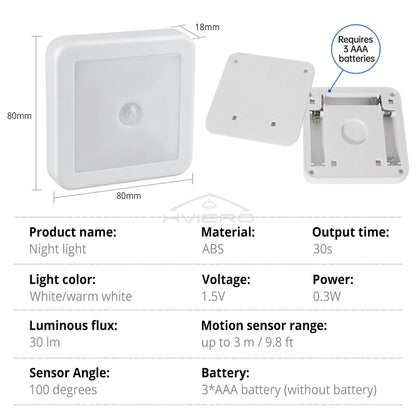 LED Night Light Motion Sensor Home Lighting