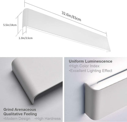 32.6 Inch Modern Vanity Light Fixtures LED 