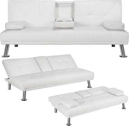 Modern Sofa Bed Faux Leather Sofa