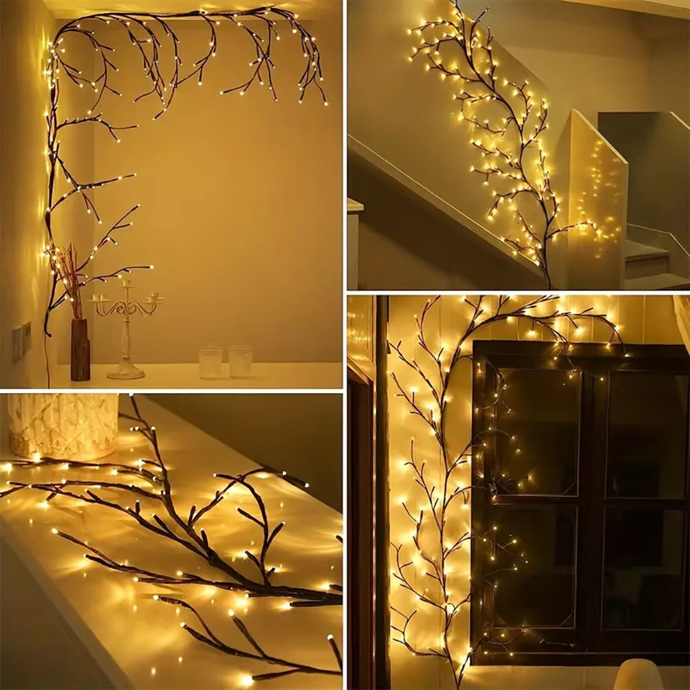 Willow Vine LED Tree Branch Lamp Wall Decoration Willow Vine Tree