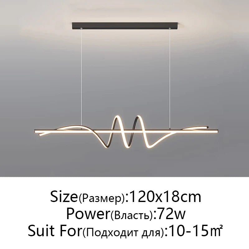 Modern LED Living Room Dining Room Pendant Lights for Kitchen Office Bar Home Decoration Chandelier Minimalist Home Lighting