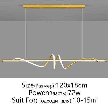 Modern LED Living Room Dining Room Pendant Lights for Kitchen Office Bar Home Decoration Chandelier Minimalist Home Lighting