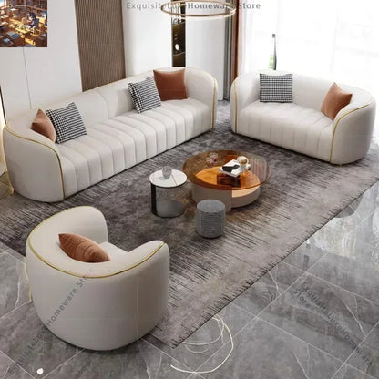 Relaxing Bedrooms Sofa Modern Minimalist Living Room Sectional Sofas Lazy White Muebles Salon Moderno Conjunto Home Furniture