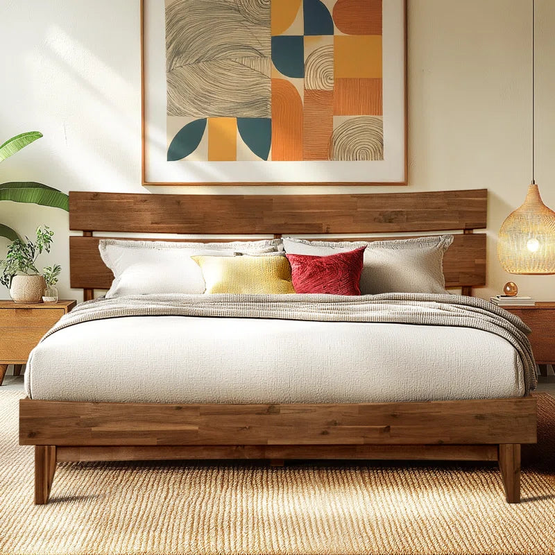 Antione Acacia Solid Wood Platform Bed