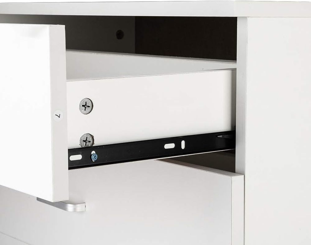 Wood Simple 3-Drawer Dresser,Dresser Organizer Wood Chest Cabinet for Bedroom, Living Room, Bathroom,Home Furniture (White)