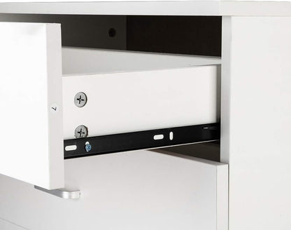 Wood Simple 3-Drawer Dresser,Dresser Organizer Wood Chest Cabinet for Bedroom, Living Room, Bathroom,Home Furniture (White)