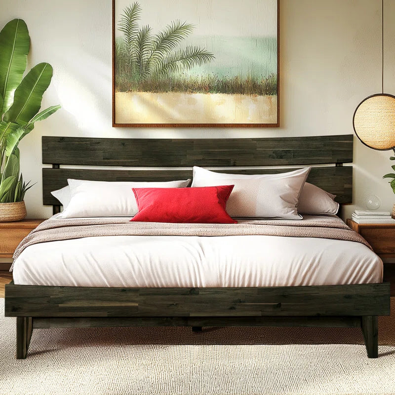 Antione Acacia Solid Wood Platform Bed